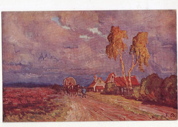 Carte à Thème - Illustration - Paysage De Hollande - Signé F. B.. - 2779 - Baumgarten, F.