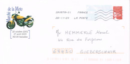 FR-L276 - FRANCE Entier Postal Repiquage Marché De La Moto Issoudun 2020 - Prêts-à-poster:Stamped On Demand & Semi-official Overprinting (1995-...)