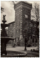 RHO - FONTANA E TORRE DEL MUNICIPIO - 1960 - Rho