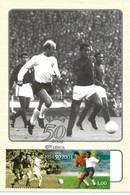 MAXIMUM CARD - CARTE MAXIMUM - PORTUGAL - 2004 - 50e. ANNTVERSAIRE DE UEFA - FOOTBALL (EUSÉBIO ET BOBBY CHARLTON) - Championnat D'Europe (UEFA)