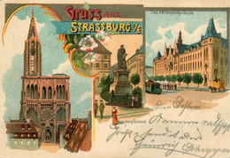 Gruss Aus Strassburg * 1904 !!! * CPA Litho Illustrateur * Strasbourg - Straatsburg