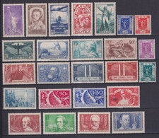 1936 - ANNEE COMPLETE YVERT N°309/333 * MLH  - COTE = 615 EUR. - - ....-1939