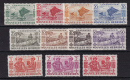 Delcampe - Nouvelles Hébrides N°144/154 - Neuf * Avec Charnière - TB - Unused Stamps