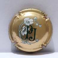 Capsule De Champagne - Perrier Jouet - Grand Brut - Or - Fleurs Vert Et Blanc Au Verso - - Perrier Jouet