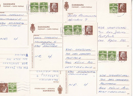 DANIMARCA - DANMARK - LOTTO DI 5 CARTOLINE POSTALI - POSTKORT - CARTE POSTALE SPEDITE NEL 1980 - Covers & Documents