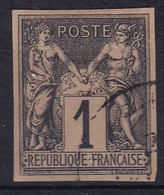 COLONIES FRANCAISES 1878/80 - Canceled - YT 37 - Sage