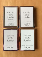 Lancôme - La Vie Est Belle, Lot De 4 échantillons Différents - Echantillons (tubes Sur Carte)