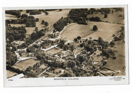 Real Photo Postcard, Berkshire, Reading, Bradfield College, Aerial View, Houses, Landscape. - Reading