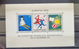 LUXEMBOURG Tennis, Yvert  BF 8 **; MNH  Exposition Philatelique Internationale De La Jeunesse - Tennis