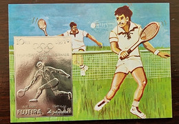 FUJEIRA Tennis, Yvert  BF 1283 **, MNH. Bloc ARGENT Jeux Olympiques MUNICH 1972 - Tenis