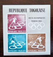 TOGO Tennis, Yvert  BF 12 ** MNH, Jeux Olympiques TOKYO 1964 - Tennis