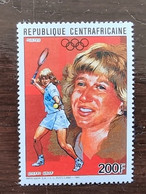 CENTRAFRIQUE Tennis, 1 Valeur Emise En 1987 ** MNH. Steffi GRAFF - Tennis