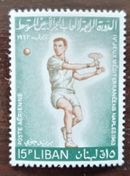 LIBAN Tennis, Yvert PA 293 ** MNH. Jeux Méditerranneen  NAPLES 1963 - Tennis
