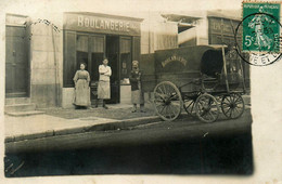 Macon * Carte Photo 1911 * La Boulangerie Et Son Attelage De Livraison * écrite Par L. BALLIGAND ( Boulanger ? ) - Macon