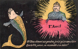 1er Avril. Oh! Dieu Clément Aux Gendres, Je N'ai Qu'un Voeu à Faire. Que La Fille, Jamais Ne Ressemble à Sa Mère - 1er Avril - Poisson D'avril