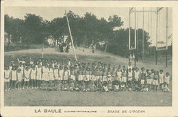 LA BAULE ( Loire-Inférieure ) , Stade De L'Océan , Carte Réponse Pour Un échantillon Gratuit De Comprimés " OXYL " , µ - La Baule-Escoublac