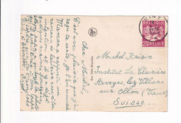 Postkaart / Carte Postale - Belgische Uitvoer 1948 769 / Mons - Grand' Place Naar Arveyes Suisse - 1948 Esportazione