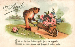 1er Avril, C'est Un Tendre Baiser Qu'ici Je Vous Apporte... - 1er Avril - Poisson D'avril