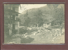 BOZEL (73) - CARTE PHOTO - CATASTROPHE DU 16 JUILLET 1904 - CRUE SOUDAINE DU TORRENT BONRIEU - Bozel