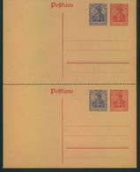 1917, GSK 20 Neben 10 Pfg. Germania Gezähnt Im Ungebrauchten Paar - Interi Postali