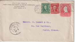 Entier 1904 Des Etats Unis Pour La France Avec Complément - 1901-20