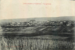 Coulanges La Vineuse * Vue Générale Et Panorama Du Village * Cachet Militaire Au Dos 169ème Régiment D'infanterie - Coulanges La Vineuse