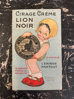 CALENDRIERS - Petit Calendrier 1924 - Publicité Pour Cirage Lion Noir - Dessin De Béatrice Mallet - Small : 1921-40