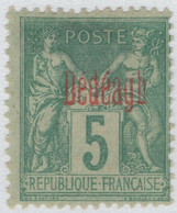 French Offices Dedeagh 1893-1900 Unused Sc 1 5c Peace And Commerce - Ungebraucht