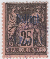 French Offices Dedeagh 1893-1900 Used Sc 5 25c Peace And Commerce - Gebraucht