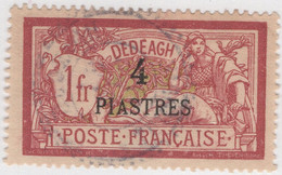 French Offices Dedeagh 1902-03 Used Sc 17 4 Pi On 1fr Liberty And Peace - Used Stamps