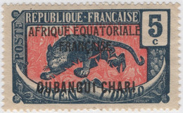 Ubangi-Shari 1924-33 MH Sc 44 5c Leopard Variety - Neufs