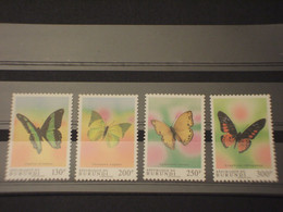 BURUNDI - 1993 FARFALLE 4 VALORI - NUOVI (++) - Unused Stamps