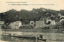 Château Regnault Bogny * Les Quatre Fils Aymon , Vue Prise Des Vanelles * Péniche Batellerie - Autres & Non Classés