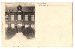 MOORSLEDE - Pensionnat Des Soeurs De St. Vincent De Paul - Jardin Et Façade D' Entrée - Verzonden 1901? - Moorslede