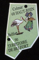 MAGNET N° 68 HAUT-RHIN N° 90 TERITOIRE DE BELFORT - Magnets