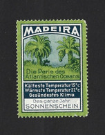 Rare Vignette From Madeira Island. Banana Trees On The Island Of Madeira. Pearl Wood From The Atlantic Ocean. Climate. B - Local Post Stamps