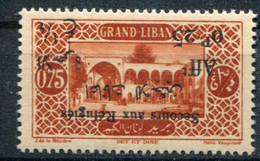 Grand Liban       65 A **  Surcharge Renversée - Ungebraucht