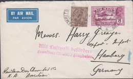 1930. INDIA. Envelope  OGEORG V 8 ANNAS AIR MAIL + ONE ANNA From AMRITSAR 29DEC30 To Hamburg, Germany. Ger... - JF427222 - Autres & Non Classés