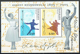 Lars Sjööblom. Denmark 2005. 200 Anniv. August Bournonville. Michel Bl.25 MNH. Signed. - Blocks & Sheetlets
