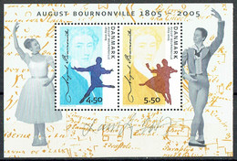 Lars Sjööblom. Denmark 2005. 200 Anniv. August Bournonville. Michel Bl.25. MNH. Signed. - Blocks & Kleinbögen