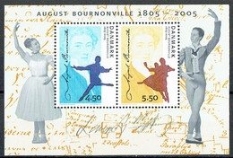 Lars Sjööblom. Denmark 2005. 200 Anniv. August Bournonville. Michel Bl.25. MNH. Signed. - Blocchi & Foglietti