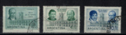 Argentine - "Sesquicentenaire De La Révolution De 1810" - Oblitérés N° 620 à 622 De 1960 - Gebraucht