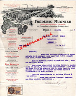 21- DIJON - BELLE FACTURE FREDERIC MUGNIER -LIQUEUR  LA CHERRETTE- CASSIS MUSIGNY-FINE BERNARD-GILBERT DUMAS AMBERT-1927 - Straßenhandel Und Kleingewerbe