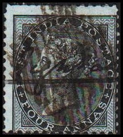 1855. INDIA. Victoria. FOUR ANNAS.  - JF521578 - 1858-79 Compagnie Des Indes & Gouvernement De La Reine