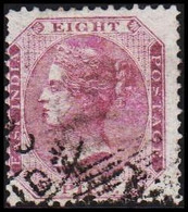 1865-1873. INDIA. Victoria. EIGHT PIES.  With Watermark Elephanthead. - JF521588 - 1858-79 Compañia Británica Y Gobierno De La Reina