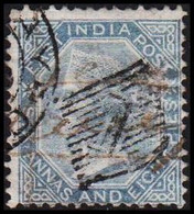 1866. INDIA. Victoria. SIX ANNAS EIGHT PIES. Tear.  - JF521612 - 1858-79 Crown Colony