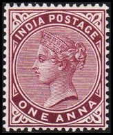 1882-1886. INDIA. Victoria. ONE ANNA. Hinged. - JF521613 - 1858-79 Compañia Británica Y Gobierno De La Reina