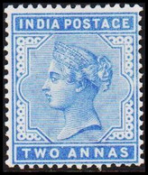 1882-1886. INDIA. Victoria. TWO ANNAS. Hinged. - JF521615 - 1858-79 Kolonie Van De Kroon