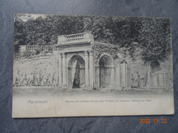 MARIEMONT RUINES  DE L'ANCIEN PALAIS DES PRINCES DE LORRAINE DETRUIT EN 1794 - Morlanwelz