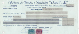 MY BOX 2 - PORTUGAL COMMERCIAL DOCUMENT  - VILA NOVA DE GAIA - FISCAL STAMP - Portugal